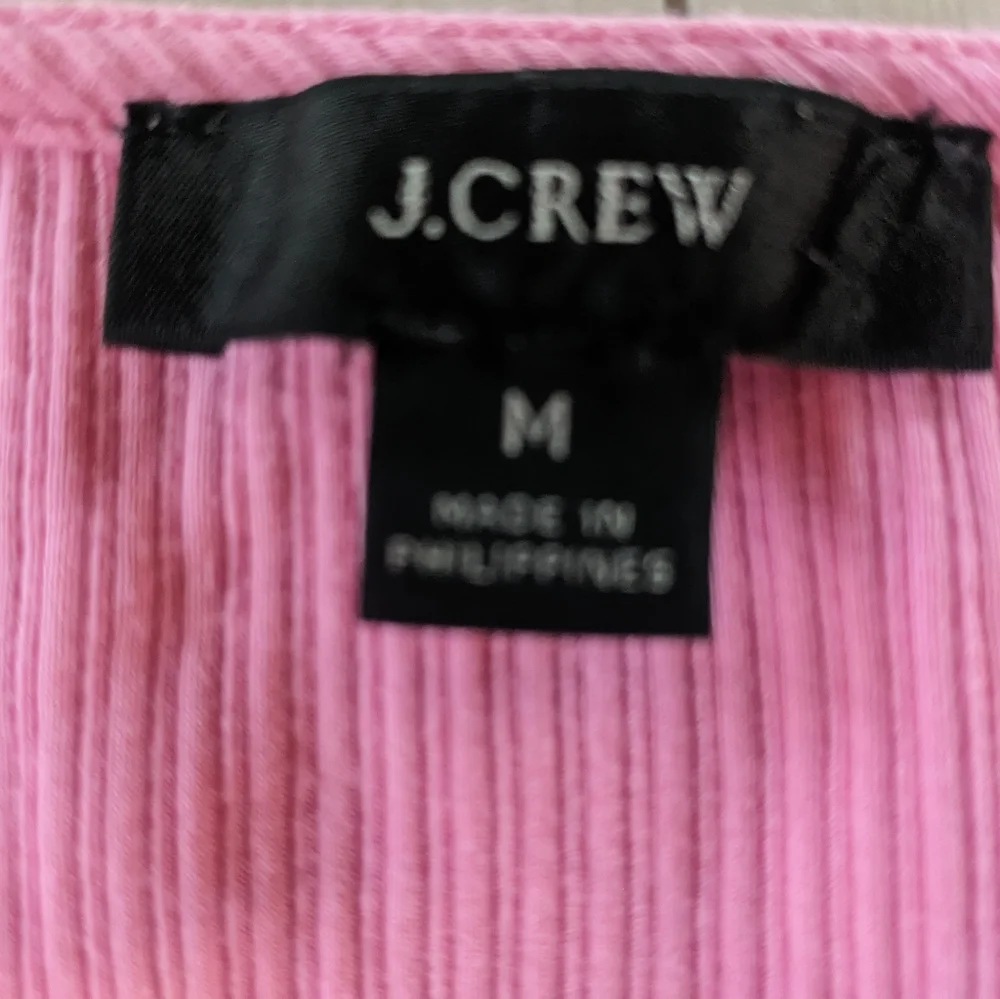 J. Crew Ribbed Pink Ruffle Tank | M - Picture 6 of 8